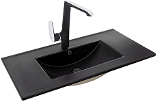 Раковина WeltWasser DEILBACH 7506-90 MT- BL 91 см, 10000005567 черный матовый
