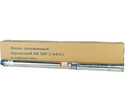 Скважинный насос AquamotoR AR 3SP 3-84 C с кабелем 40м AR151013