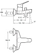 Смеситель для ванны Jacob Delafon Brive E75766-CP