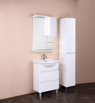 Зеркальный шкаф Onika Элита 60 см белый, 206020