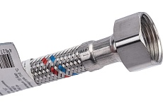 Подводка для смесителей СТМ сталь, 1/2xM10x80 см., короткий штуцер CWFSS080