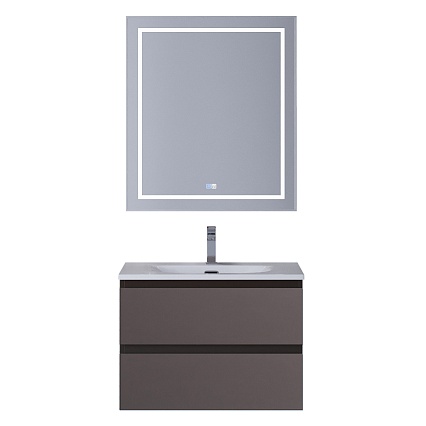 Мебель для ванной BelBagno Kraft 39-700 70 см эмаль, Темно-серый матовый