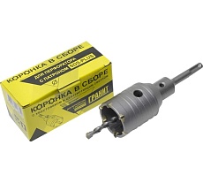 Коронка в сборе с хвостовиком и центрирующим сверлом (45 мм; SDS-plus) Гранит 444445