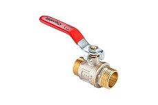 Шаровой кран AquaHit полнопроходной наружная-наружная, ручка 1/2" BV.316.04