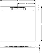 Поддон для душа Riho Isola 80x80 белый