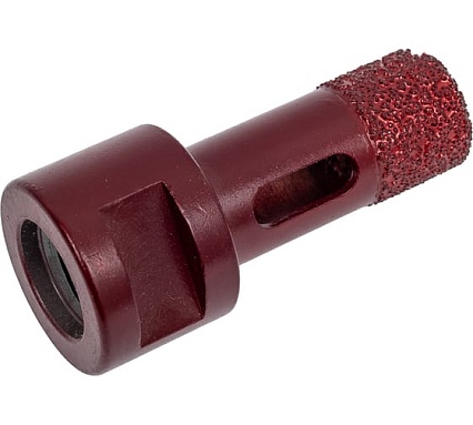 Коронка алмазная вакуумная по камню D18-15W-40L-M14 (18х40 мм; М14) Messer 06-35-018