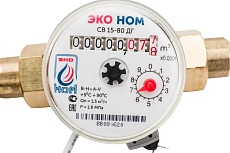 Счетчик воды ЭКО НОМ -15-80 ДГ+КМЧ-15-ОК универсальный, шт СВ80-009