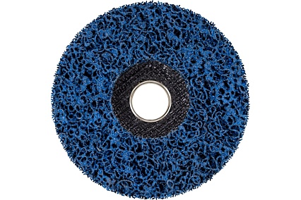 Круг зачистной полимерный (коралловый) голубой, coarse grain (грубый), 125x22.2x15 мм РемоКолор 37-1-410