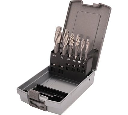 Набор цековок 180 градусов, М3-M10, HSS-G, 6 шт RUKO 102452RO