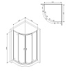 Душевой уголок Am.Pm X-Joy W88G-205-080BT64 80x80 прозрачный, черный матовый