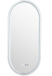 Зеркало Aquanet Монте 45x90 см с подсветкой, антипар, часы 00288969