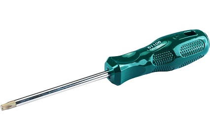 Отвертка Sata шлицевая SL-6x100мм, S62212