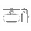 Вешалка для полотенец Art&Max Ovale AM-E-4080B хром