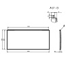 Фронтальная панель Am.Pm X-Joy W94A-120-070W-P 120 см