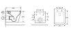 Комплект Weltwasser 10000010546 унитаз Gelbach 041 MT-BL + инсталляция Marberg 507 + кнопка Mar 507 RD GL-WT