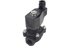 Электромагнитный клапан DN.ru VS2W-503N-NC Ду25 Ру7 пластик, резьба 1&quot; NBR 220B AC D130-01265