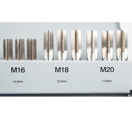 Набор ручных метчиков и плашек Norgau M3-M20, 56 предметов 013904370