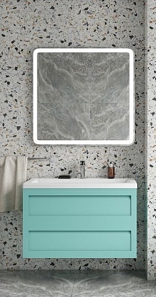 Мебель для ванной Art&Max Platino 100 см светло-зеленый матовый