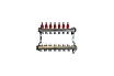 Коллекторный блок для теплого пола 1x3/4EU отв.-7 Gekon GK 72107