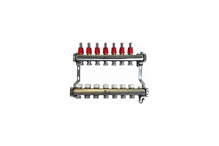 Коллекторный блок для теплого пола 1x3/4EU отв.-7 Gekon GK 72107