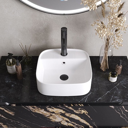 Раковина Cezares CZR-6615-BO 39 см белый матовый