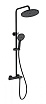 Душевая стойка Wonzon&Woghand Muse Corno WW-B2091-A-MB термостат, черный матовый