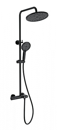 Душевая стойка Wonzon&Woghand Muse Corno WW-B2091-A-MB термостат, черный матовый