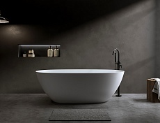 Ванна из искусственного камня Timo Satu SATU1750 175x81 см белый матовый