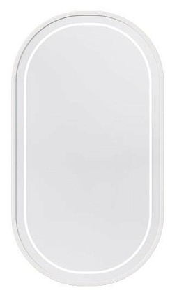 Зеркало Caprigo Контур М-359S-В231 55 см с подсветкой, матовый белый
