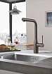 Смеситель для кухни Grohe Essence 30270AL0 с душем, темный графит матовый