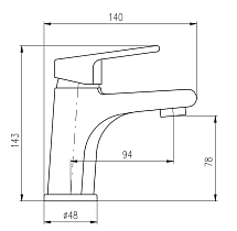 Смеситель для раковины Rav Slezak Colorado CO126.5BZ белый, золото