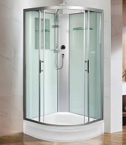 Душевая кабина WeltWasser WW500 WERRA XL 901 90x90 хром, прозрачное 10000014046