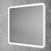 Зеркало Art&Max Genova 90x80 с подсветкой, белый матовый AM-Gen-900-800-DS-F-White