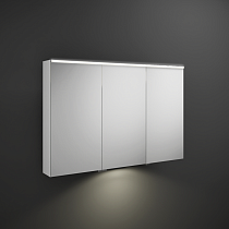 Зеркальный шкаф Burgbad Eqio 120 см, петли слева, белый глянец