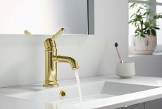 Смеситель для раковины Aquatek Классик AQ1510PG полированное золото