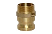Камлок типа F (ниппель; наружная резьба BSP; 32 мм-1 1/4"; латунь) TITAN LOCK TL125FBR