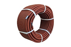 Труба в гофре КОНТУР D20x2,8 G-RAY OXY PEXa-EVOH 100м красная 060500020001