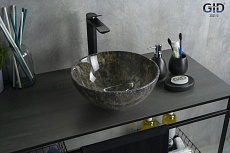 Раковина Gid Stone Edition Mnc486 32 см серый/зеленый