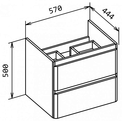 Тумба с раковиной BelBagno Albano-Cer 60 см Bianco Lucido