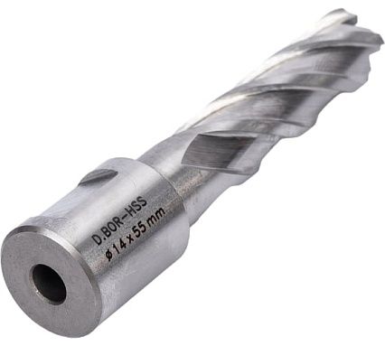 Сверло корончатое HSS по металлу (14х55/88 мм; Weldon 19) D.BOR CD-HSS-055-014-W