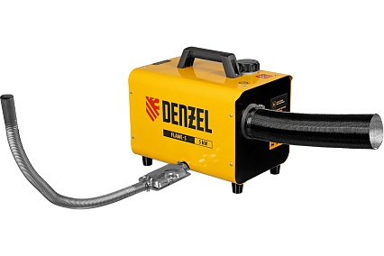 Дизельная тепловая портативная пушка Denzel flame-5, 5 кВт, 300 м3/ч, непрямой нагрев, цифровой термостат 96495