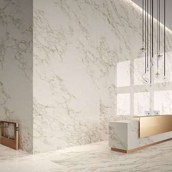 Керамогранит Italgraniti Marble Experience Calacatta Gold SQ. Lapp. Sat. 60x120 см, MB02BAI