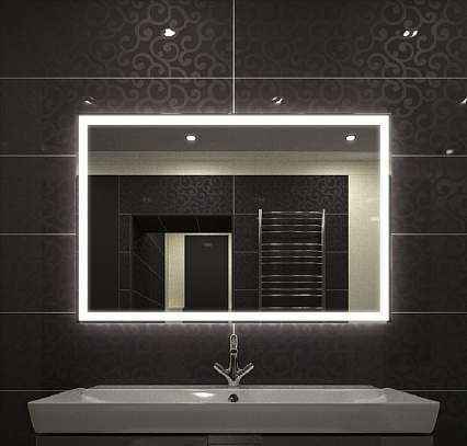 Зеркало Relisan Ivanka 80x60 см, с подсветкой