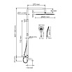 Душевая стойка WasserKRAFT A188.117.101.010.CH Thermo с термостатом, хром