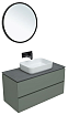 Мебель для ванной Allen Brau Infinity 100 см, 2 ящика, cement grey matt