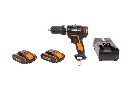 Ударная аккумуляторная бесщеточная дрель-шуруповерт Worx WX367.3