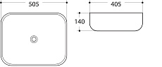 Раковина Art&Max AM-78104 50.5 см белый