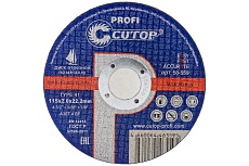 Диск профессиональный отрезной по металлу Profi 115x2x22.2 мм, Т41 Profi CUTOP 50-559
