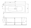 Акриловая ванна Am.Pm Func W84A-160-070W-A 160x70 см