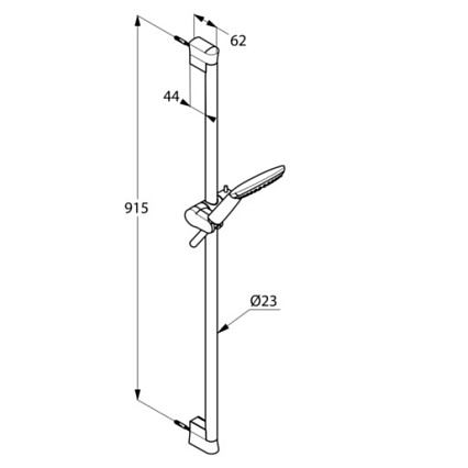 Душевой гарнитур Kludi Freshline 6784091-00 белый